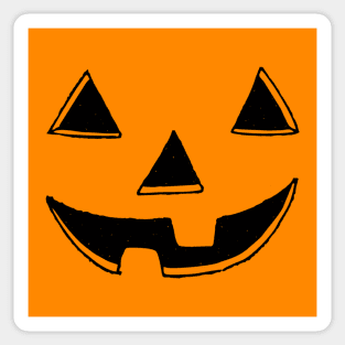 Basic Jack O Lantern Pumpkin Halloween Decor Sticker